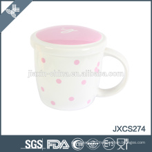 ceramic chaozhou mug new fine bone china coffee mug with lid, cup and mugs,frence style mug